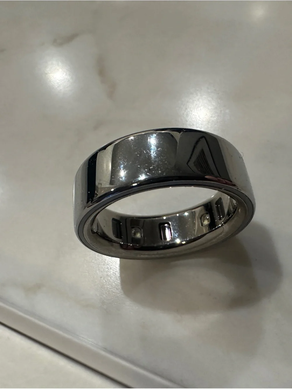 Oura Ring 4 - Silver Smart Ring (Size 10)